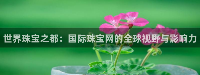 新宝5测速平台登录：世界珠宝之都：国际珠宝网的全球视野与影响力