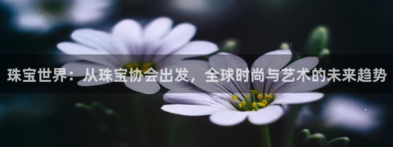 新宝5苹果手机下载：珠宝世界：从珠宝协会出发，全球时尚与艺术的未来趋势