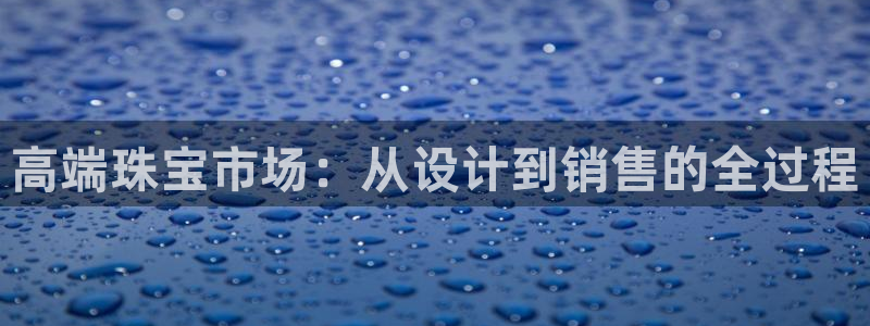 新宝新5：高端珠宝市场：从设计到销售的全过程
