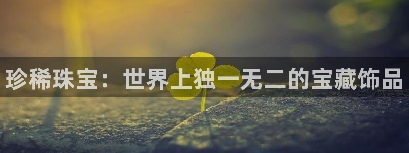 新宝5分彩：珍稀珠宝：世界上独一无二的宝藏饰品