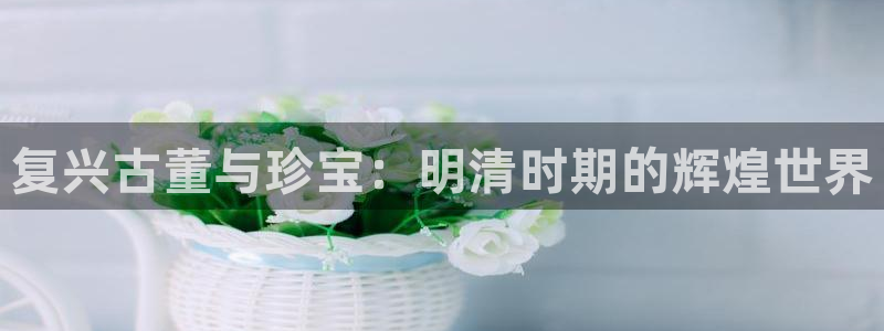 新宝5娱乐平台：复兴古董与珍宝：明清时期的辉煌世界