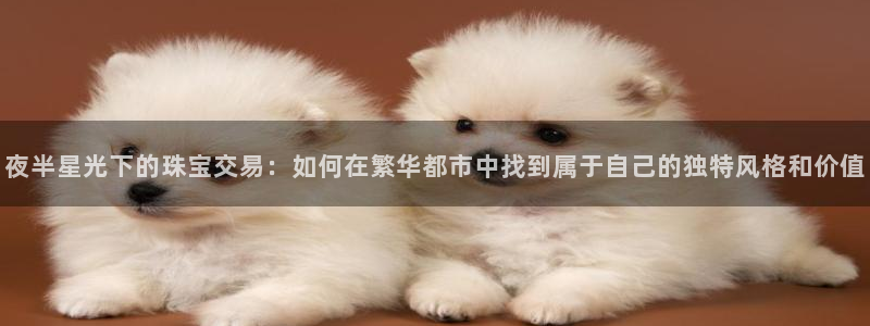 新宝5app：夜半星光下的珠宝交易：如何在繁华都市中找到属于自己的独特风格和价值