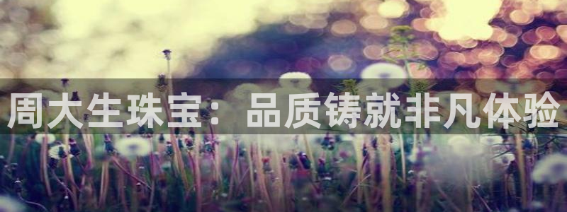 新宝5蒋7O667：周大生珠宝：品质铸就非凡体验